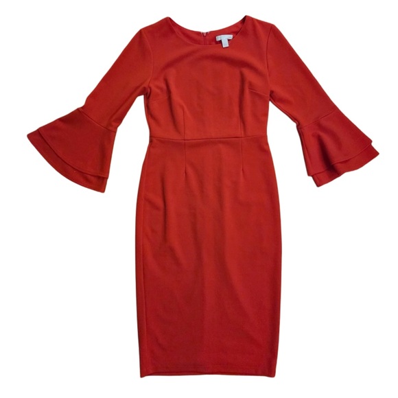 New York & Company Dresses & Skirts - New York & Company Red Long Sleeve Dress